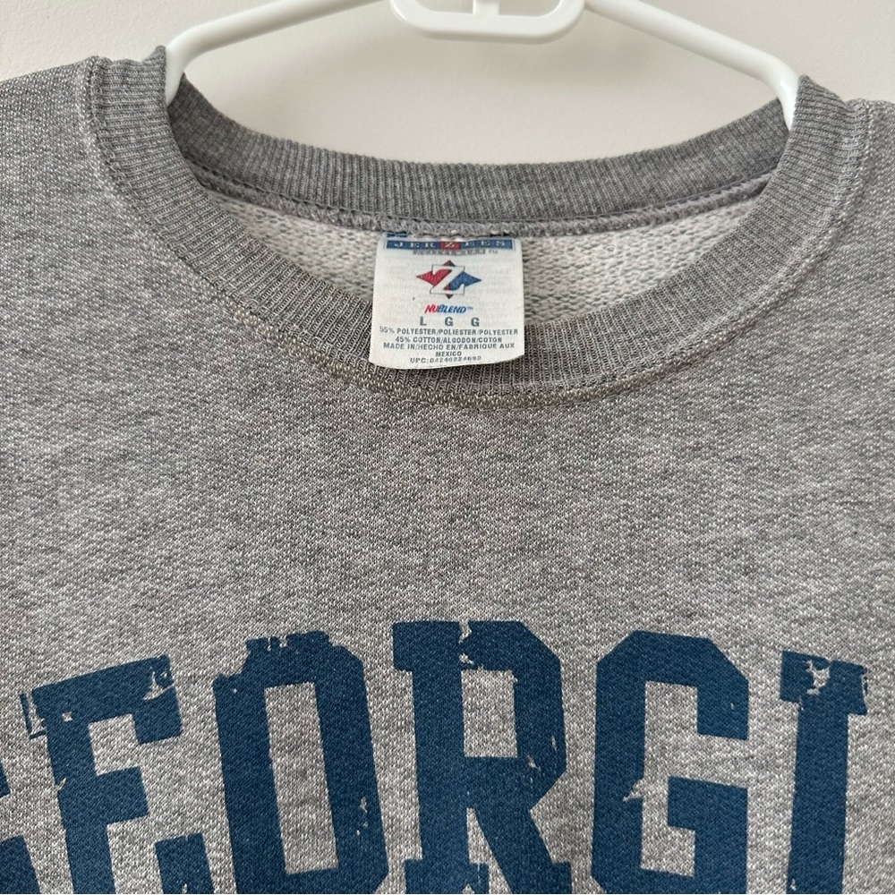Vintage Men’s Size Large Jerzees Sweatshirt Georgia Atlanta Athens Comfy Cozy - Picture 8 of 14